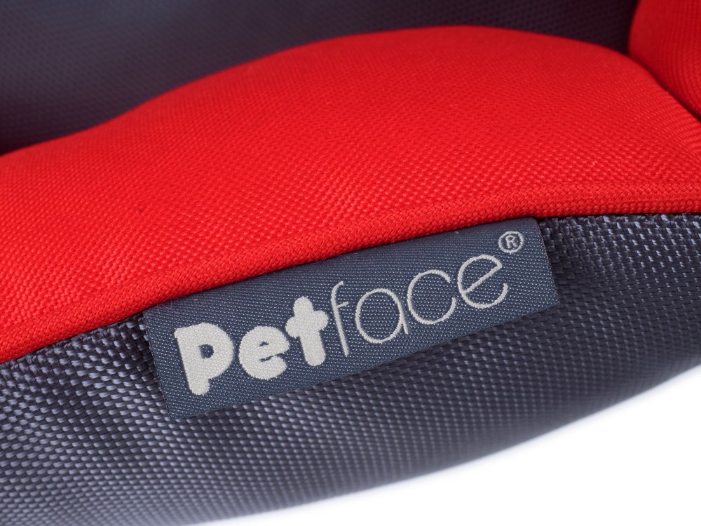 OXFORD OVAL PET BED RED SML