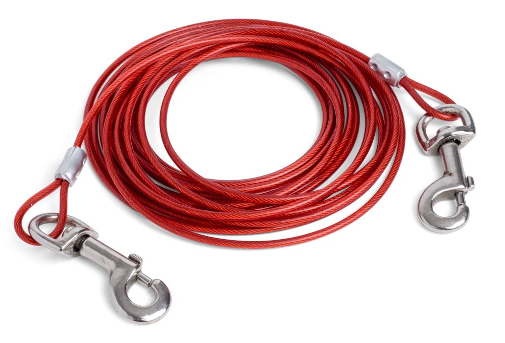 OUTDOOR PAWS 4.5M TIE OUT CABLE & STAKE