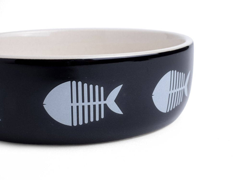 BIG FISH CERAMIC CAT BOWL 13CM