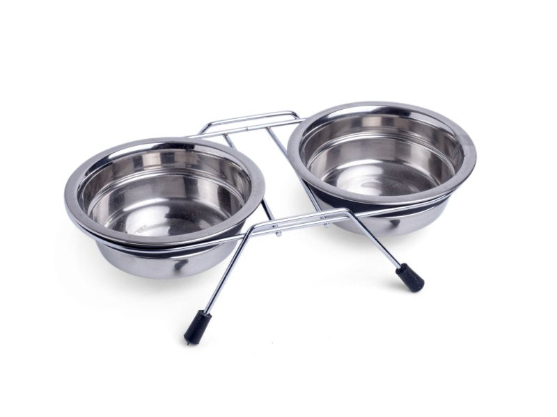 STAINLESS STEEL DOUBLE DINER MED