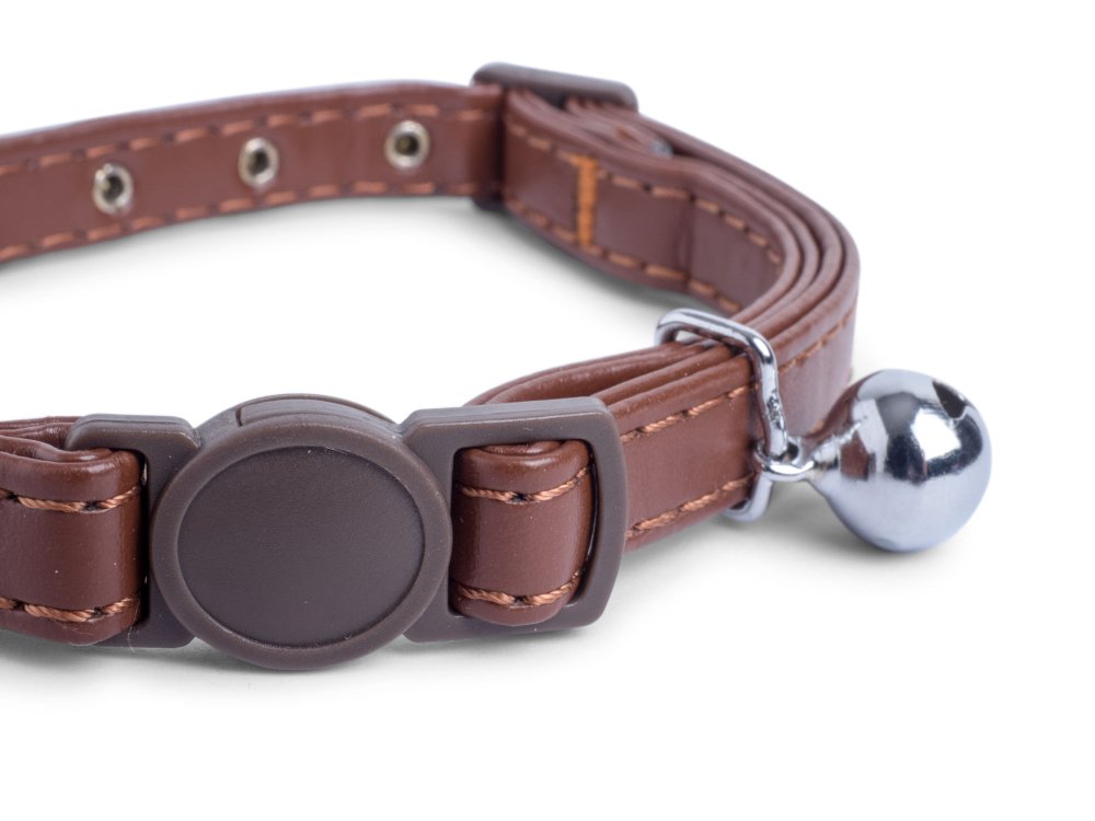 BROWN DIAMANTE CAT COLLAR