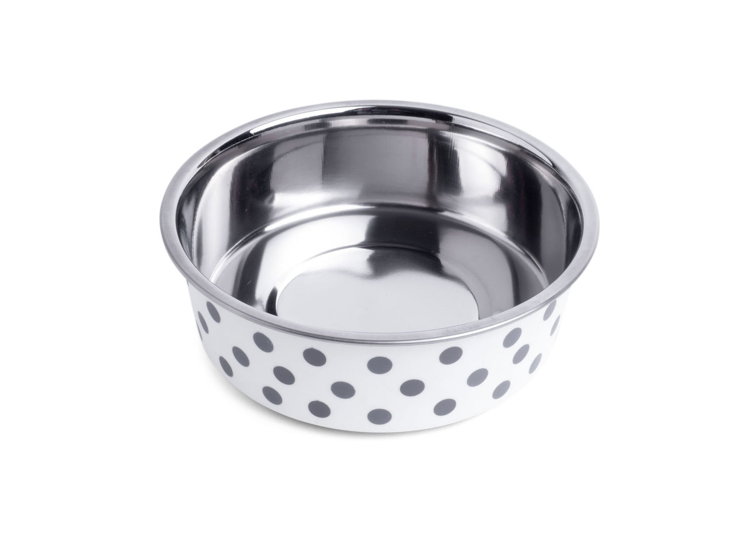 DELI BOWL GREY SPOTS 14CM