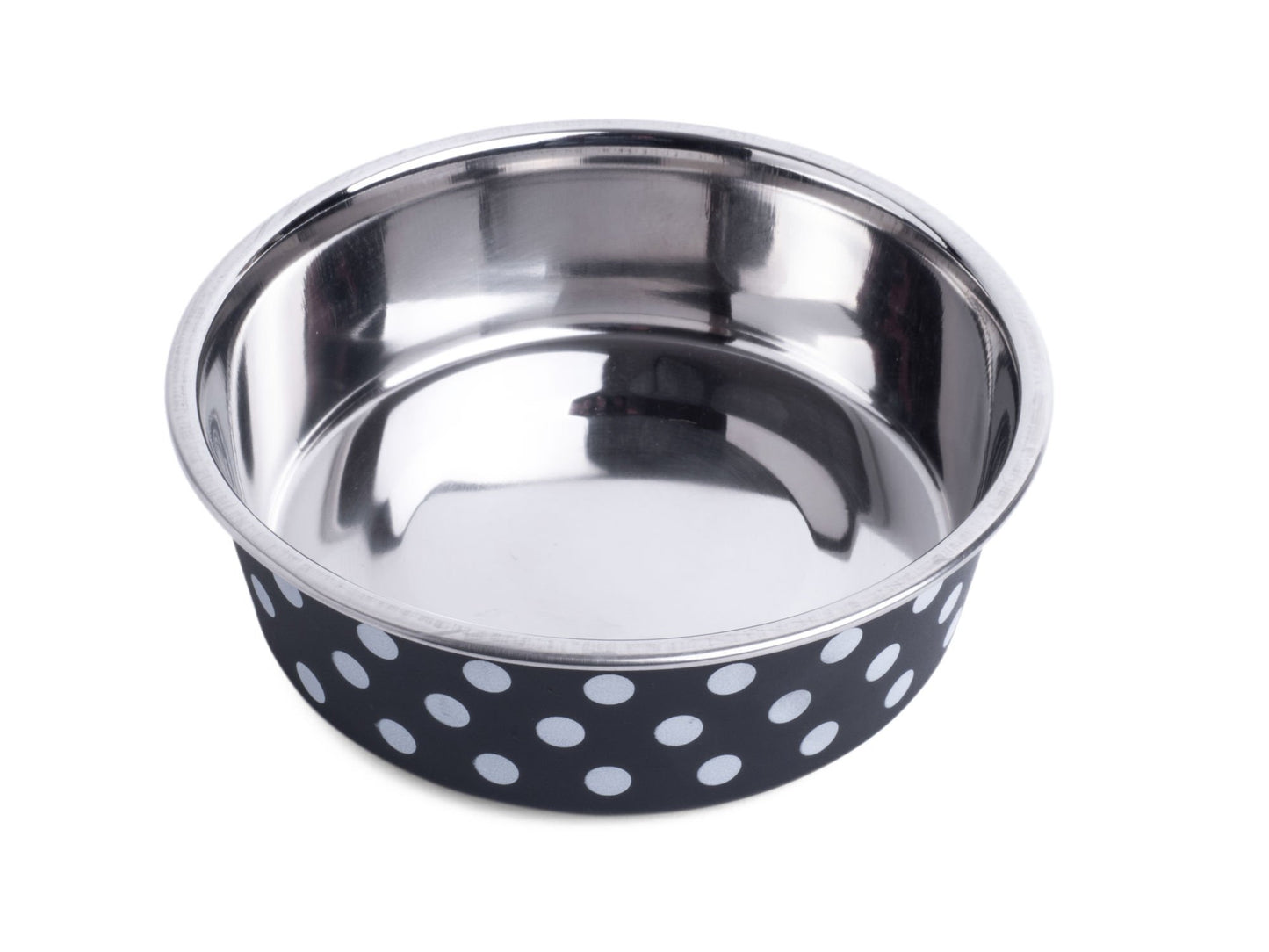 DELI BOWL BLACK/WHITE SPOTS 14CM