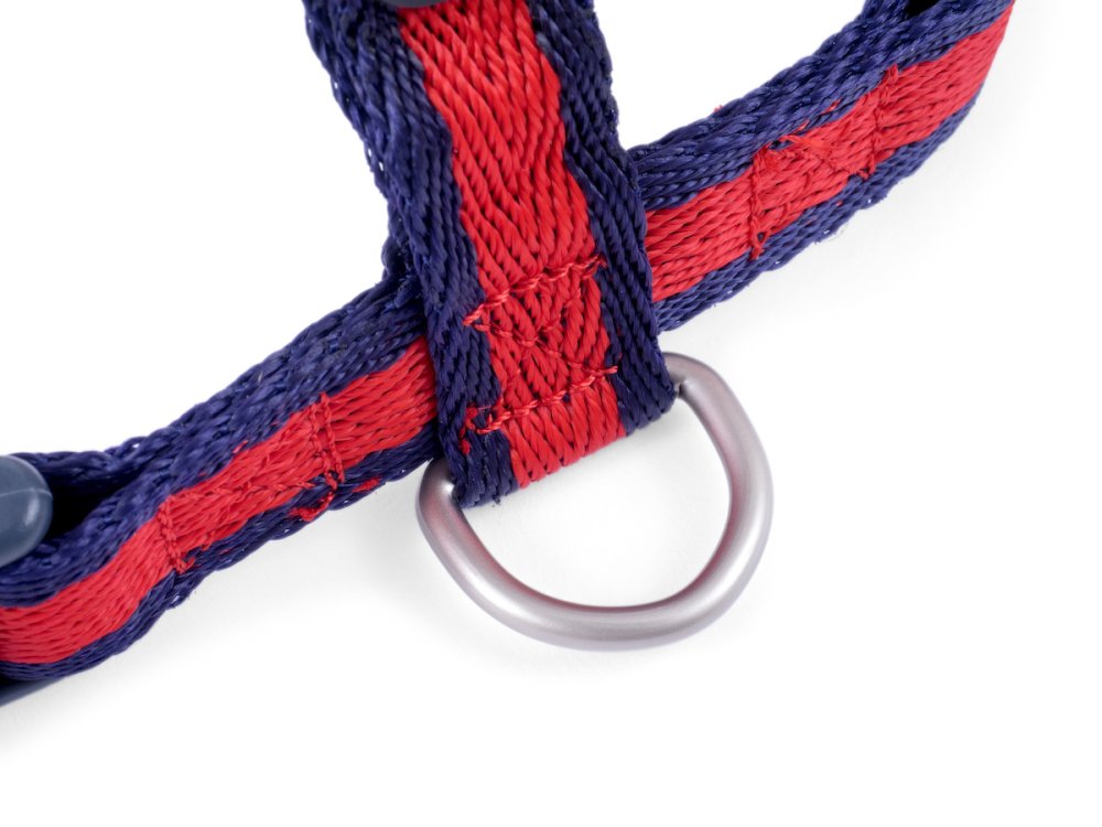 SCARLET STRIPE DOG HARNESS SML