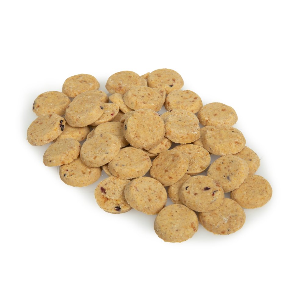 VEGAN DOG TREATS WITH PEANUT BUTTER, BLUEBERRY & APPLE