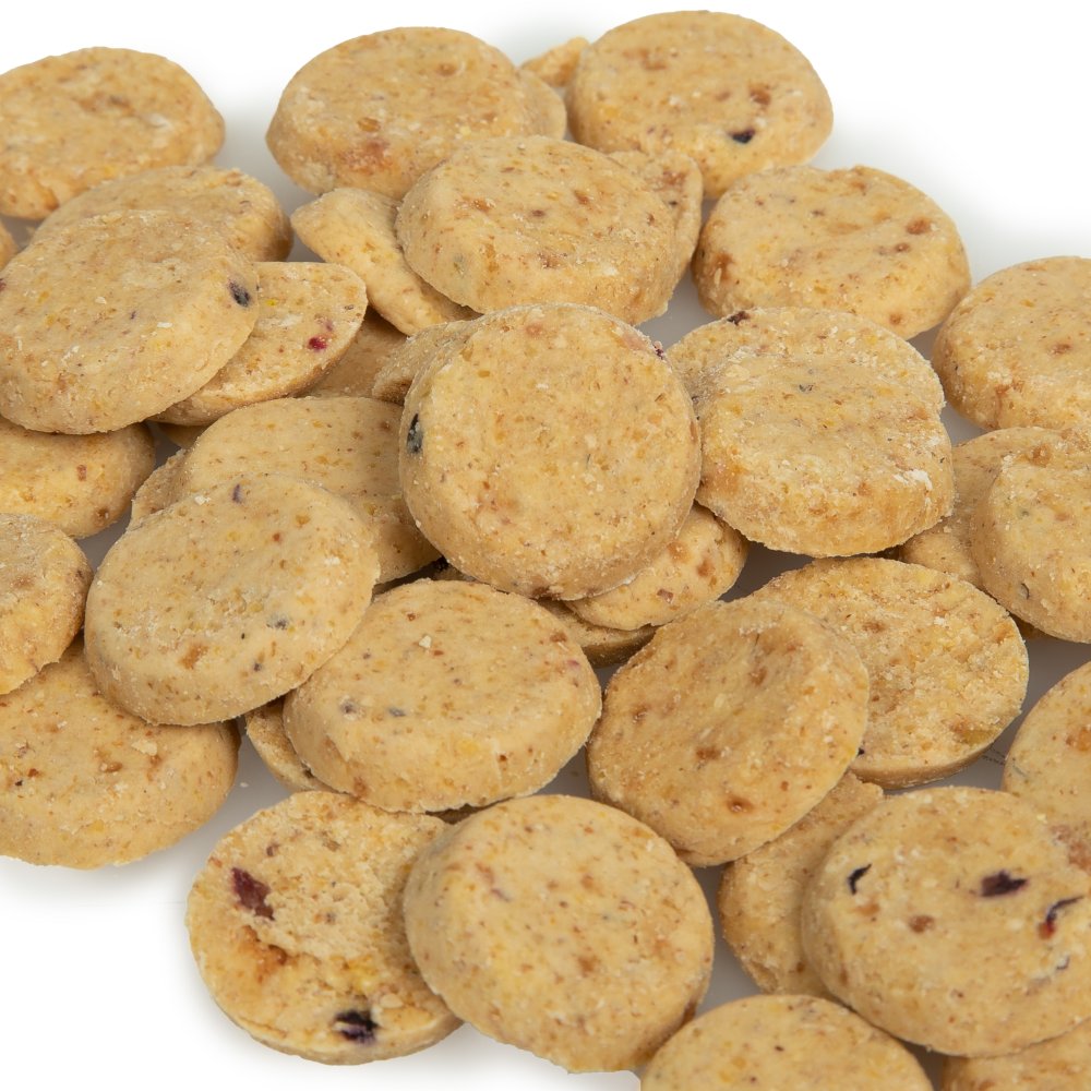VEGAN DOG TREATS WITH PEANUT BUTTER, BLUEBERRY & APPLE