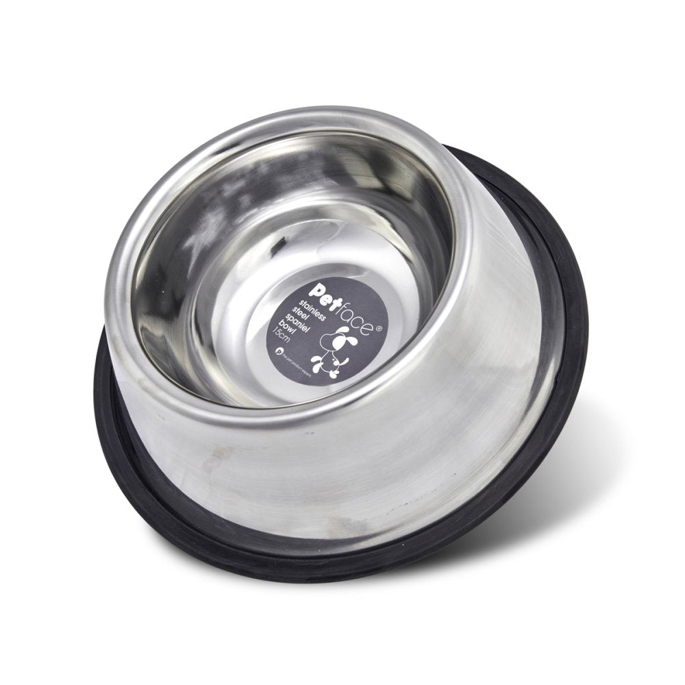 STAINLESS STEEL SPANIEL BOWL 15CM