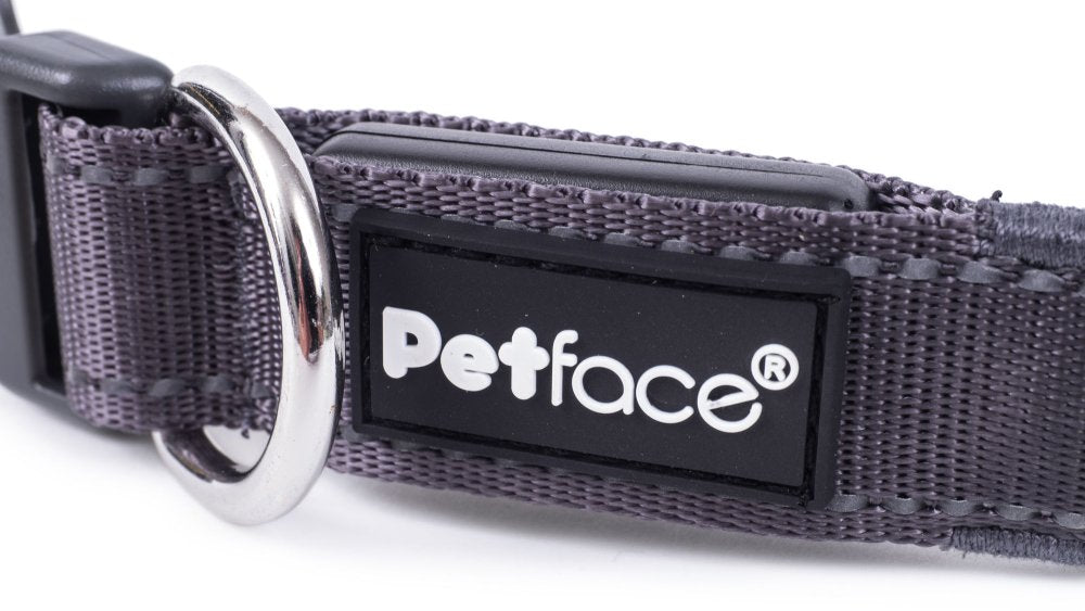 REFLECTIVE FLASHING YELLOW DOG COLLAR SML