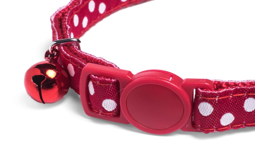 RED DOTS CAT COLLAR