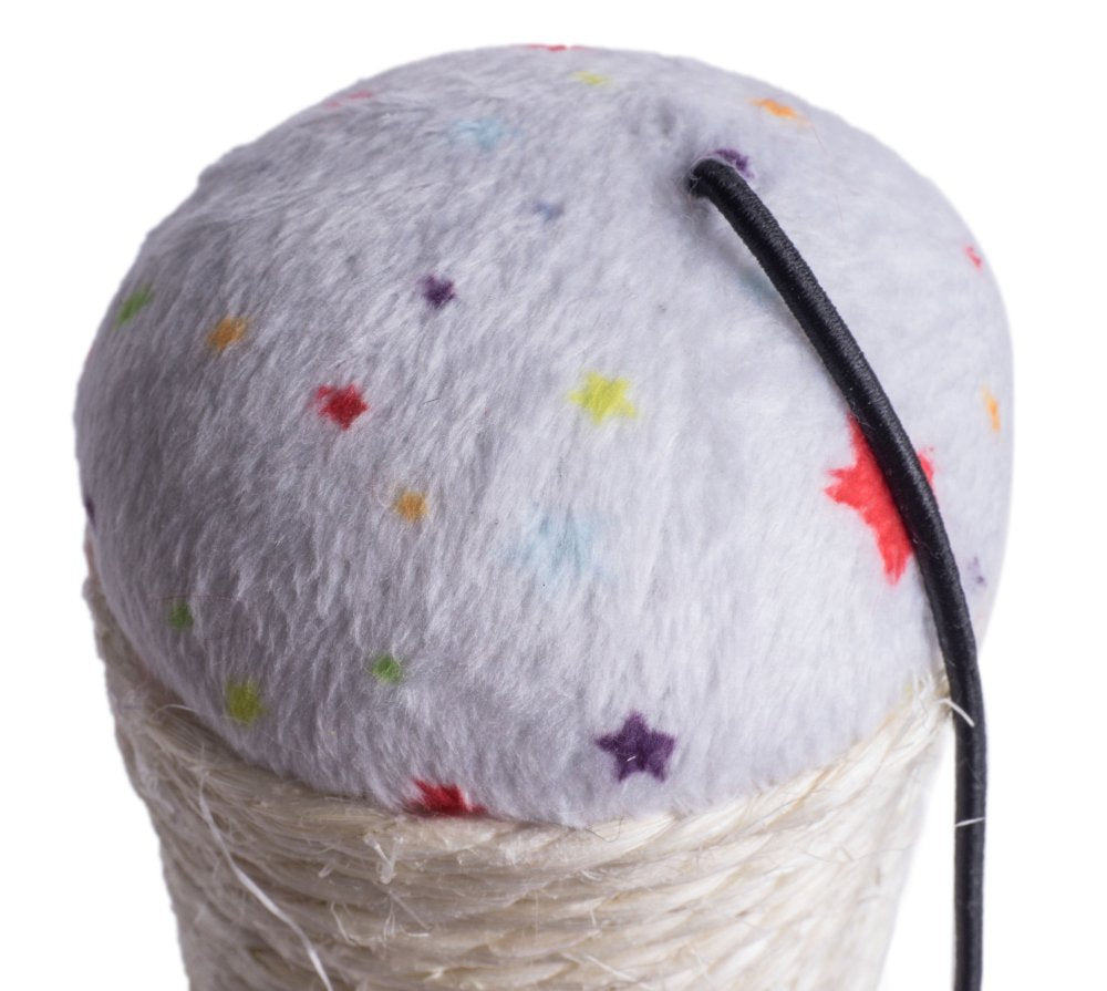 LITTLE PETFACE POM POM SISAL SCRATCHER