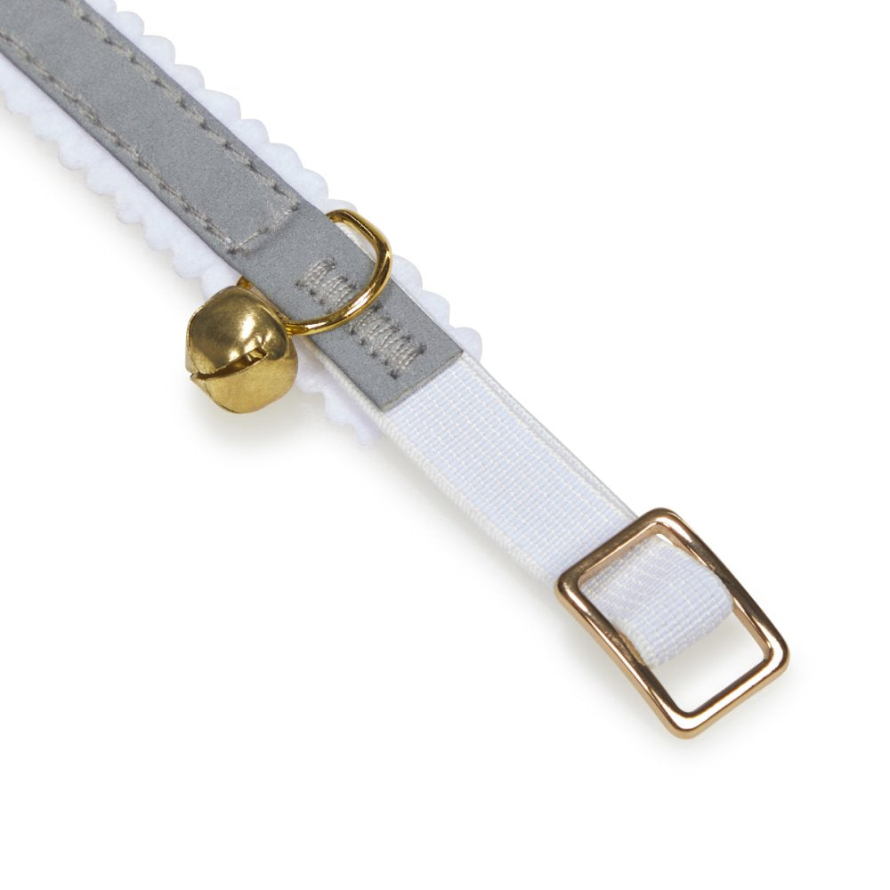 SILVER REFLECTIVE CAT COLLAR