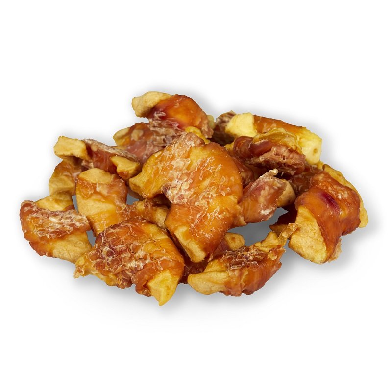 dog deli chicken wrapped apple dog treat