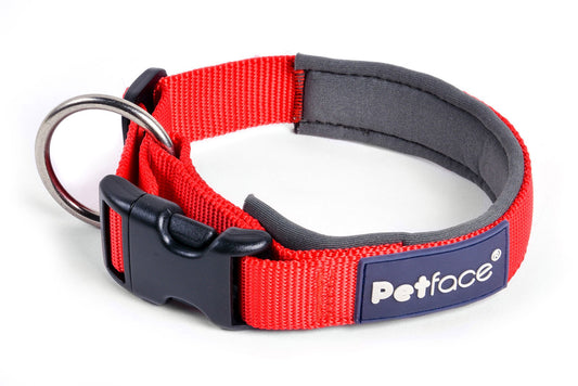 OUTDOOR PAWS NEOPRENE TREK COLLAR RED SML