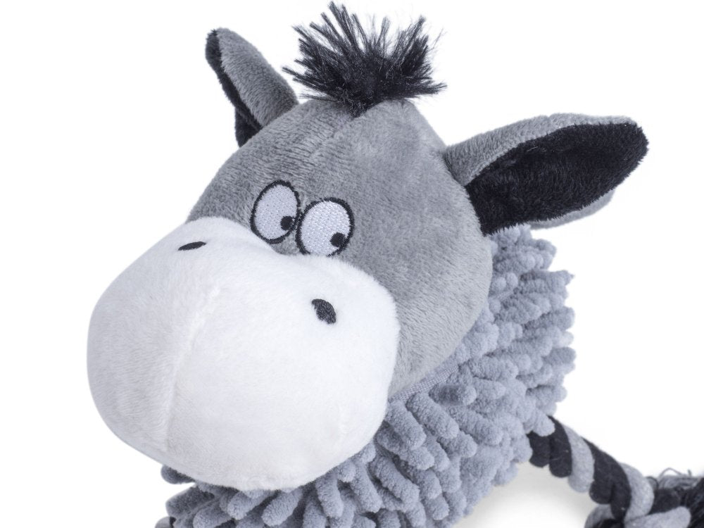 PETFACE BUDDIES NOODLE DONKEY PLUSH DOG TOY
