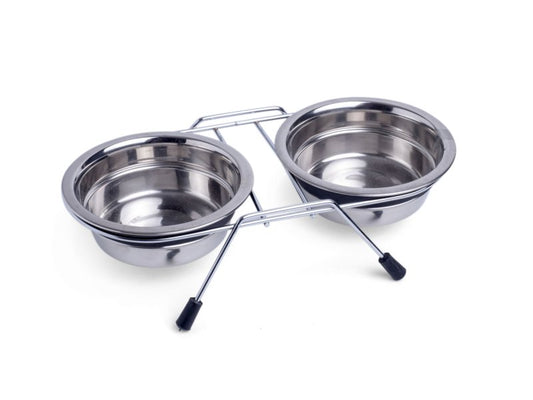 STAINLESS STEEL DOUBLE DINER MED