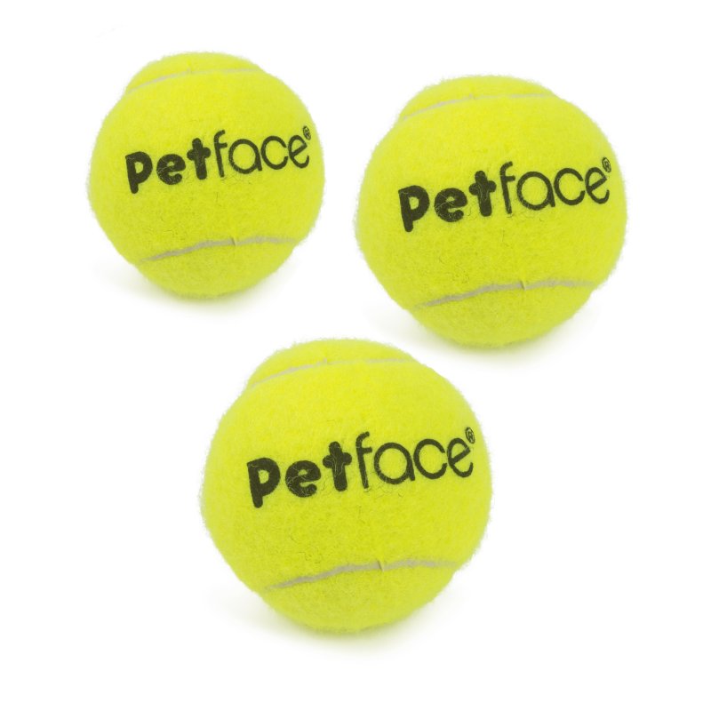 3 PACK TENNIS BALLS DOG TOY
