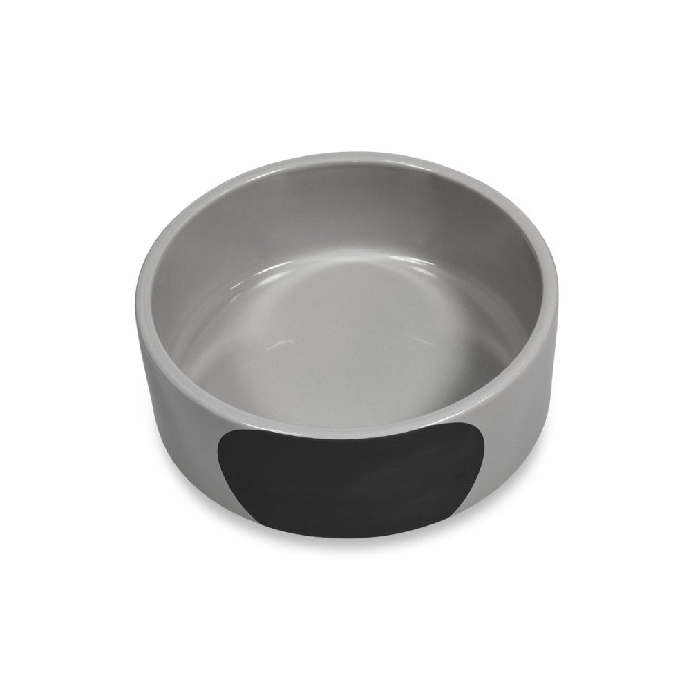 GREY CHALKBOARD DOG BOWL 15CM
