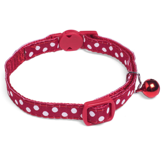 RED DOTS CAT COLLAR