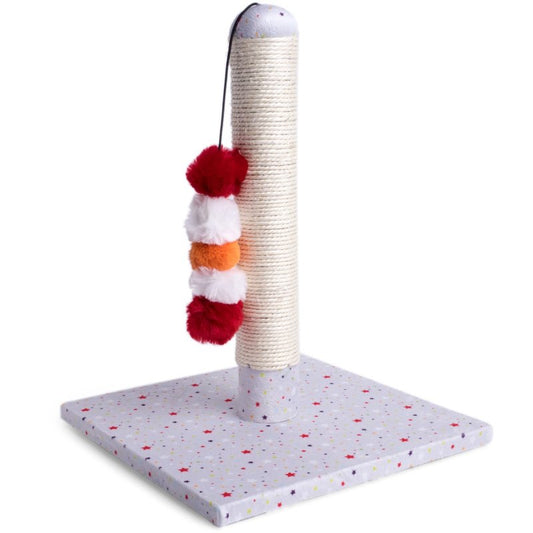 LITTLE PETFACE POM POM SISAL SCRATCHER