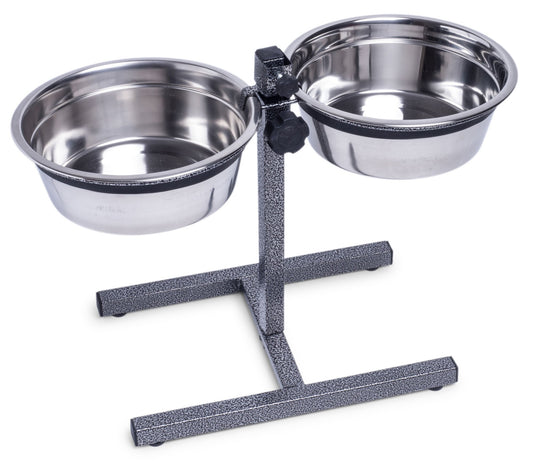 STAINLESS STEEL ADJUSTABLE DOUBLE DINER SML