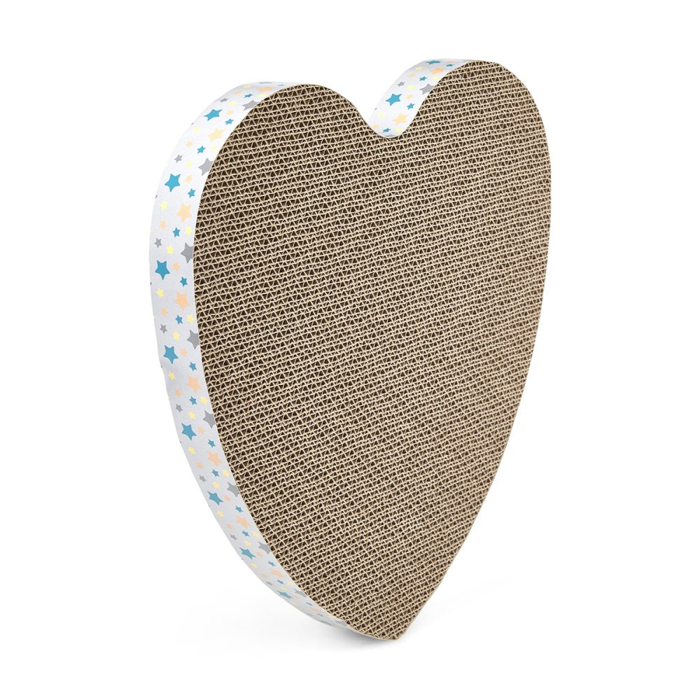 LITTLE PETFACE CARDBOARD HEART CAT SCRATCHER