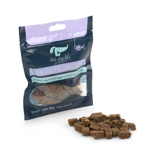 DOG DELI COD & LOBSTER COMBI BITES DOG TREATS 60g