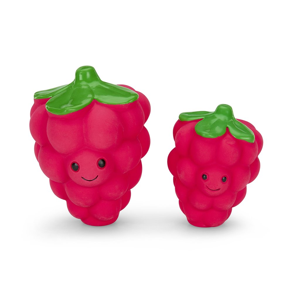 FOODIE FACES LATEX RASPBERRY DOG TOY SML
