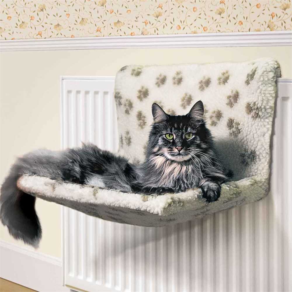 Danish Design Kumfy Kradle Radiator Bed Paw Print - Wide