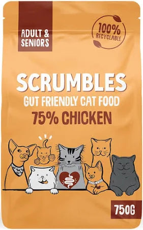 Scrumbles Adult & Senior Chicken Dry Cat Food